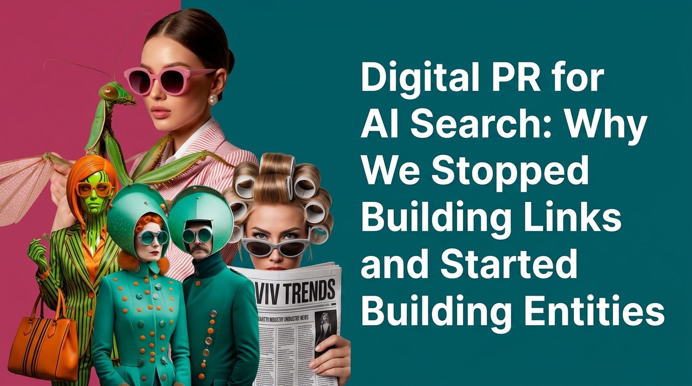Digital PR for AI Search: Why We Stopped Building Links and Started Building Entities 5 Digital PR for AI Search: Why We Stopped Building Links and Started Building Entities